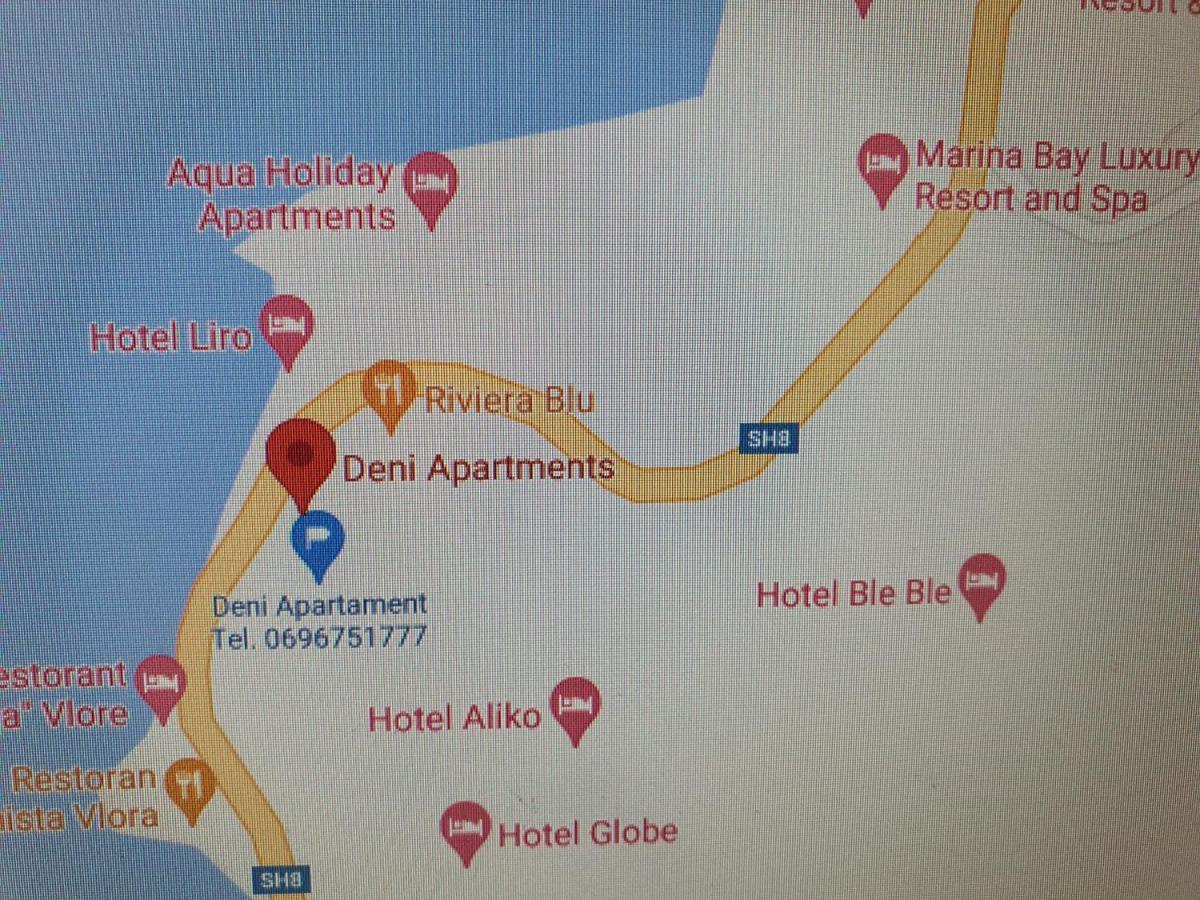 Deni Sea View Apartment Vlorë Esterno foto